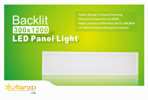 Backlit 300x1200mm LED Panel Light