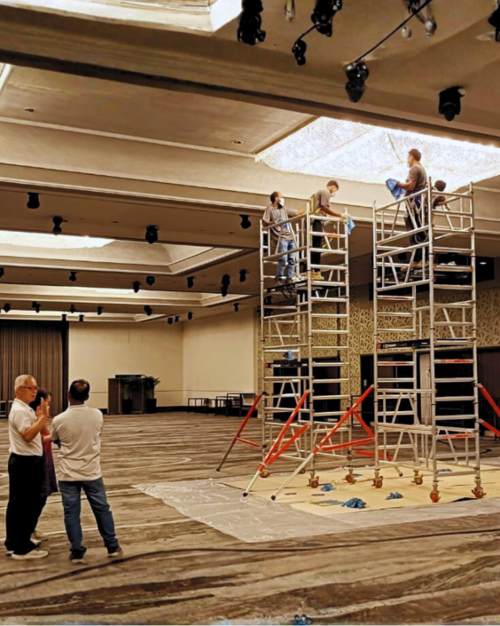 Hilton Hotel SG – Chandelier Cleaning 5