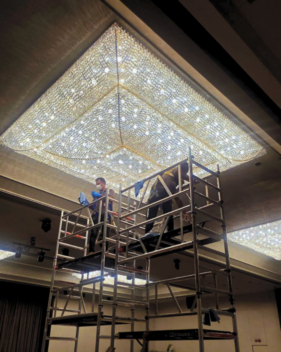 Hilton Hotel SG – Chandelier Cleaning 6