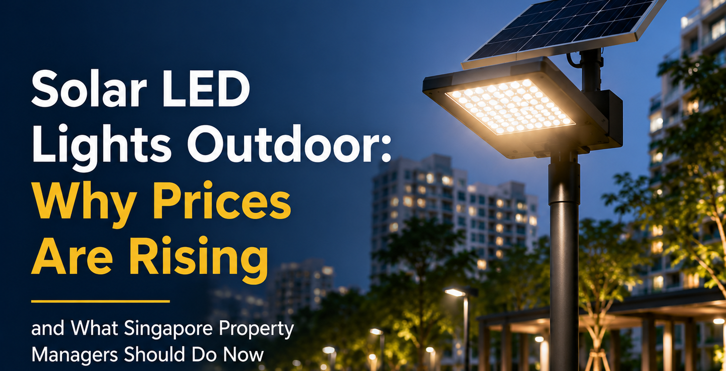 Solar LED Lights Outdoor: Why Prices Are Rising and What Singapore Property Managers Should Do Now