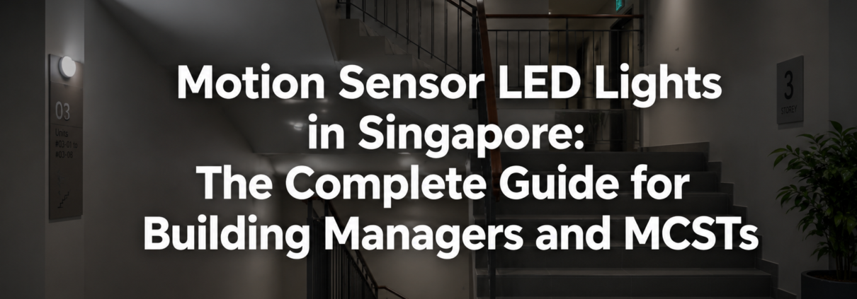 Motion Sensor LED Lights in Singapore: The Complete Guide for Building Managers and MCSTs