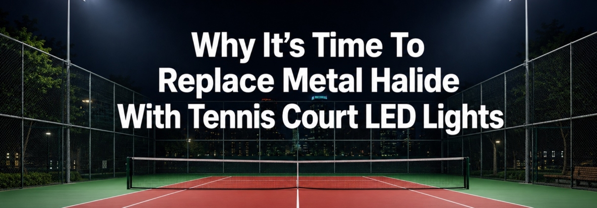 Why It's Time To Replace Metal Halide With Tennis Court LED Lights