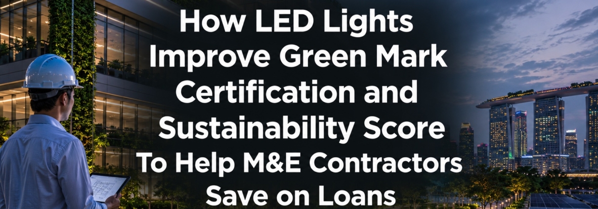 How LED Lights Improve Green Mark Certification and Sustainability Score To Help M&E Contractors Save on Loans